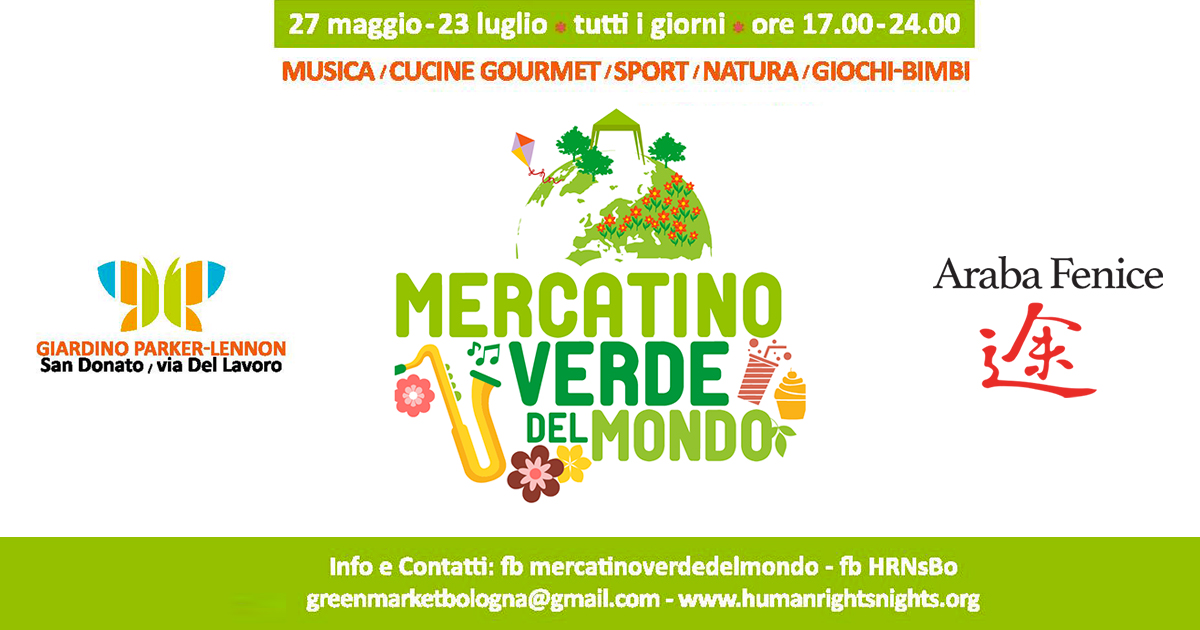 Vieni a trovarci al Mercatino Verde del Mondo a San Donato - Bologna